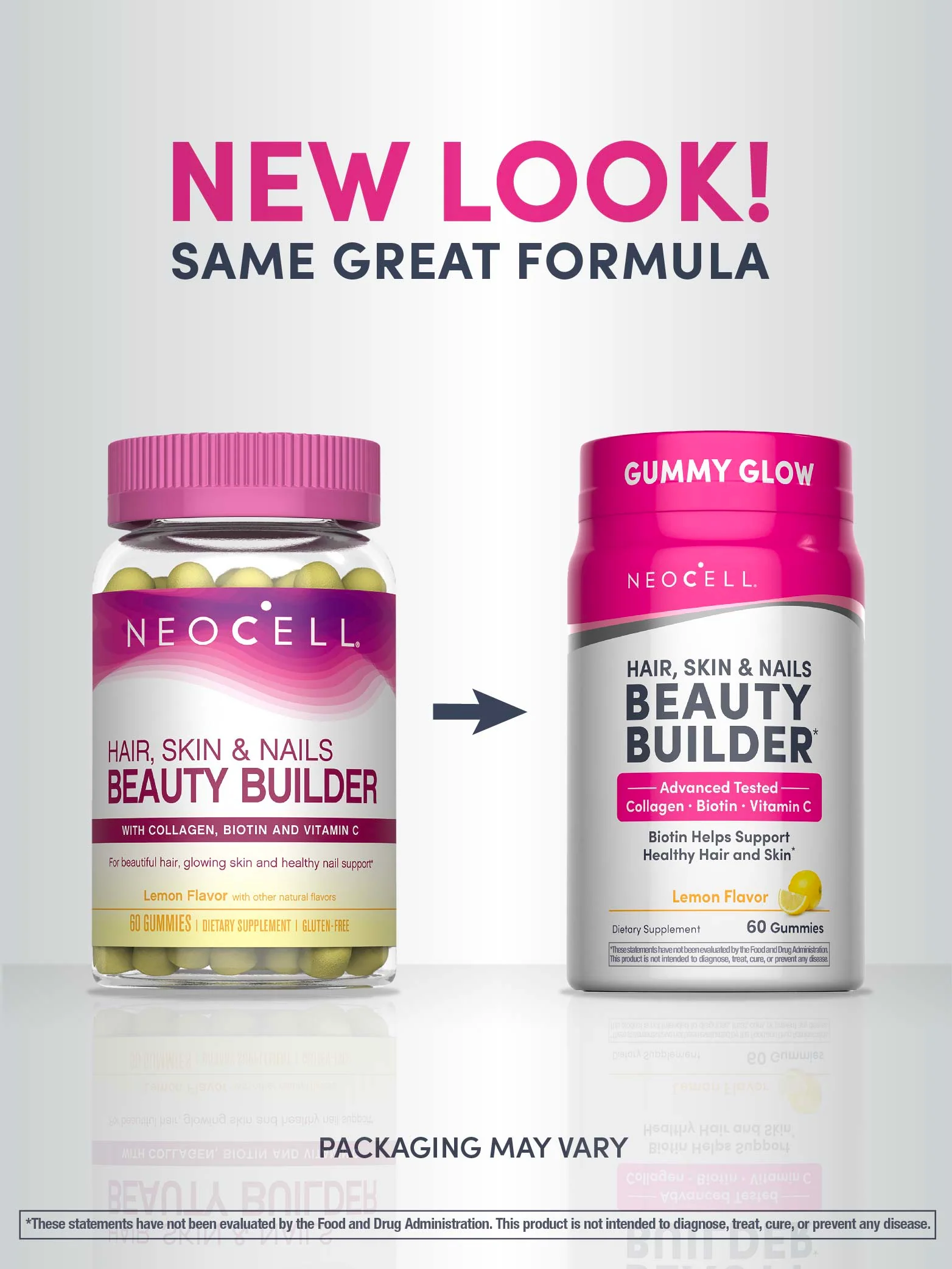 Beauty Builder Hair, Skin & Nails Gummies Lemon Flavor, 60 Tasty Gummies - Image 3