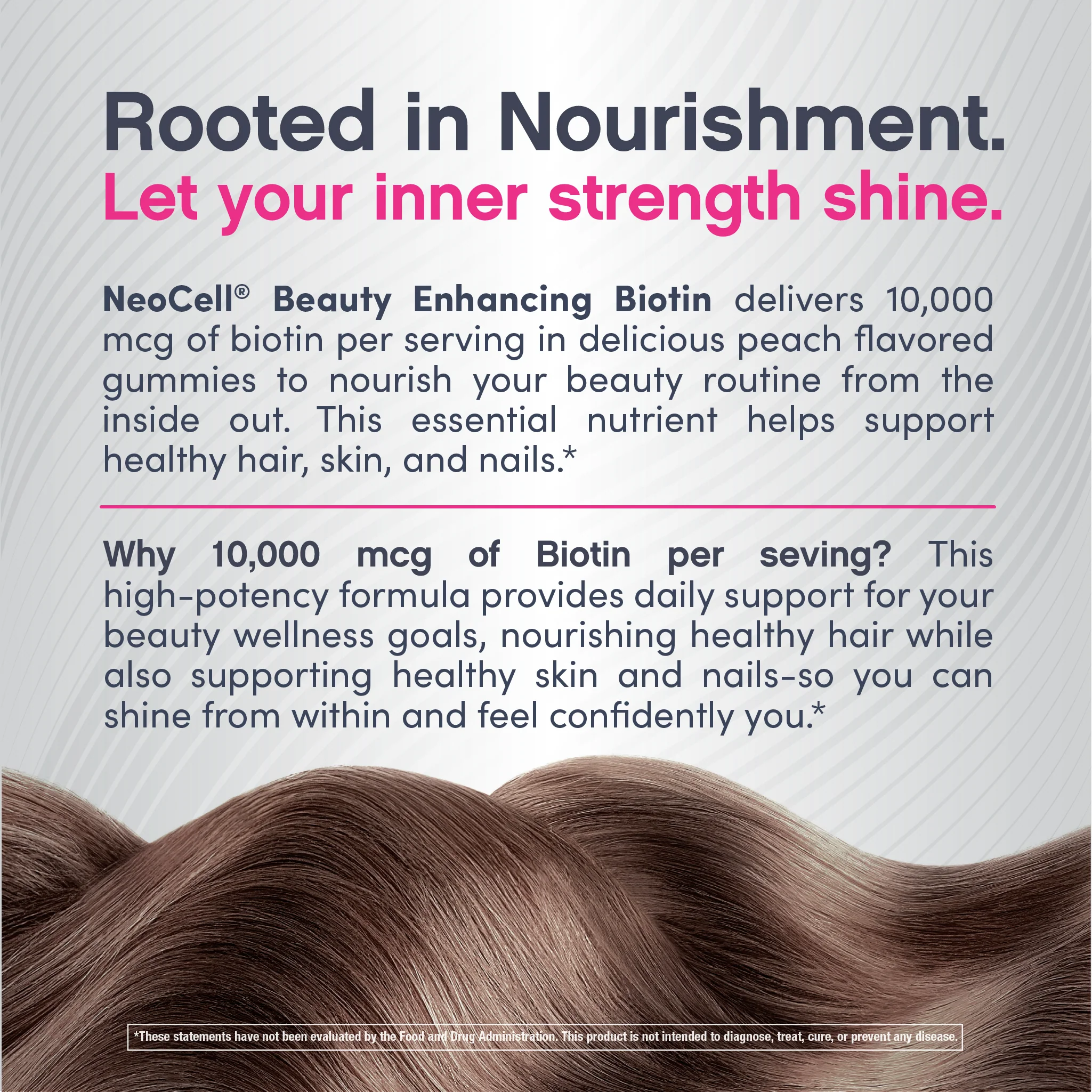 Biotin 10,000 MCG Gummies Peach Flavor, 72 Tasty Vegan Gummies - Image 6