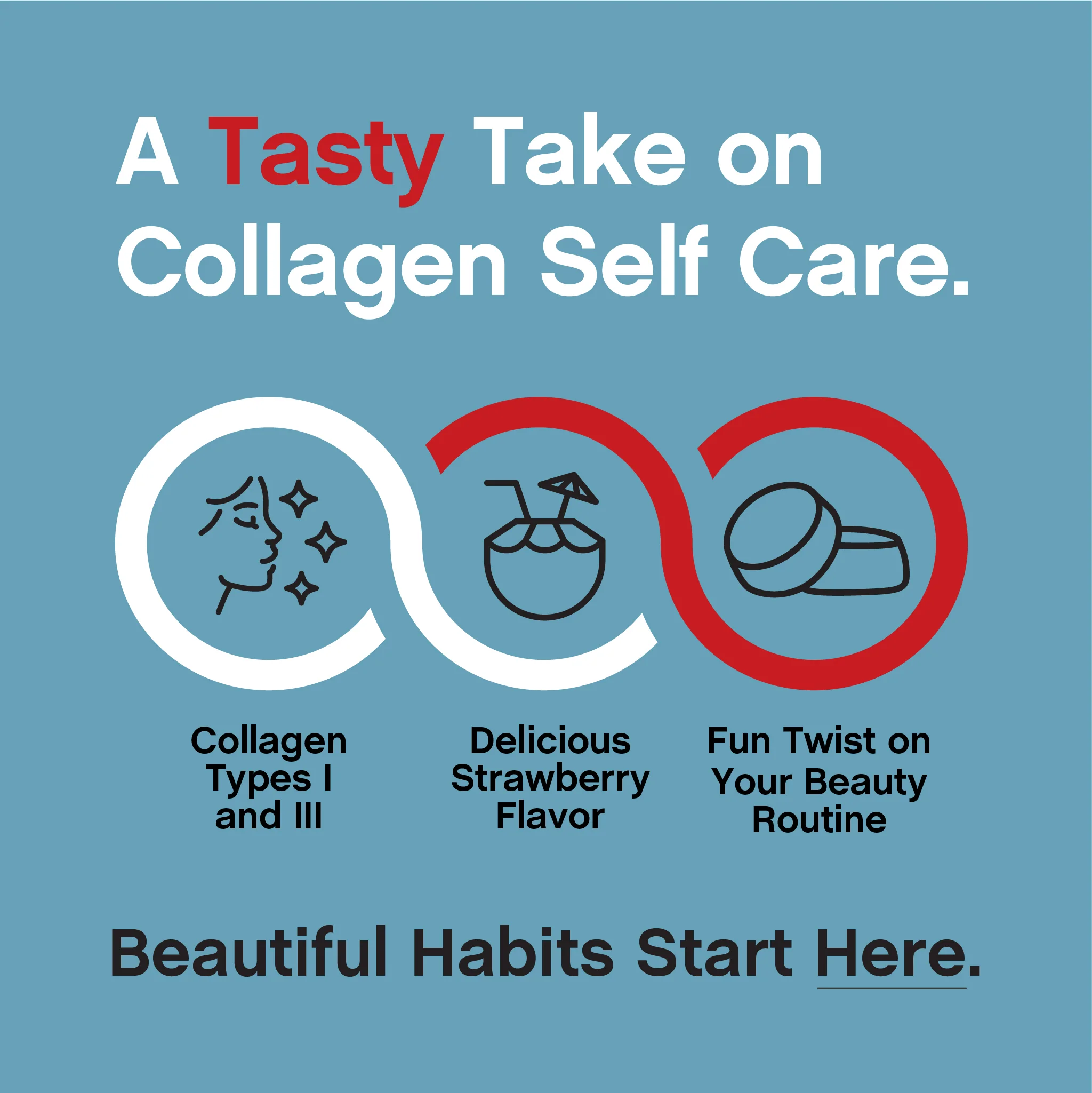 Collagen Bio-Peptides Gummies Strawberry Flavor, 60 Tasty Gummies - Image 3