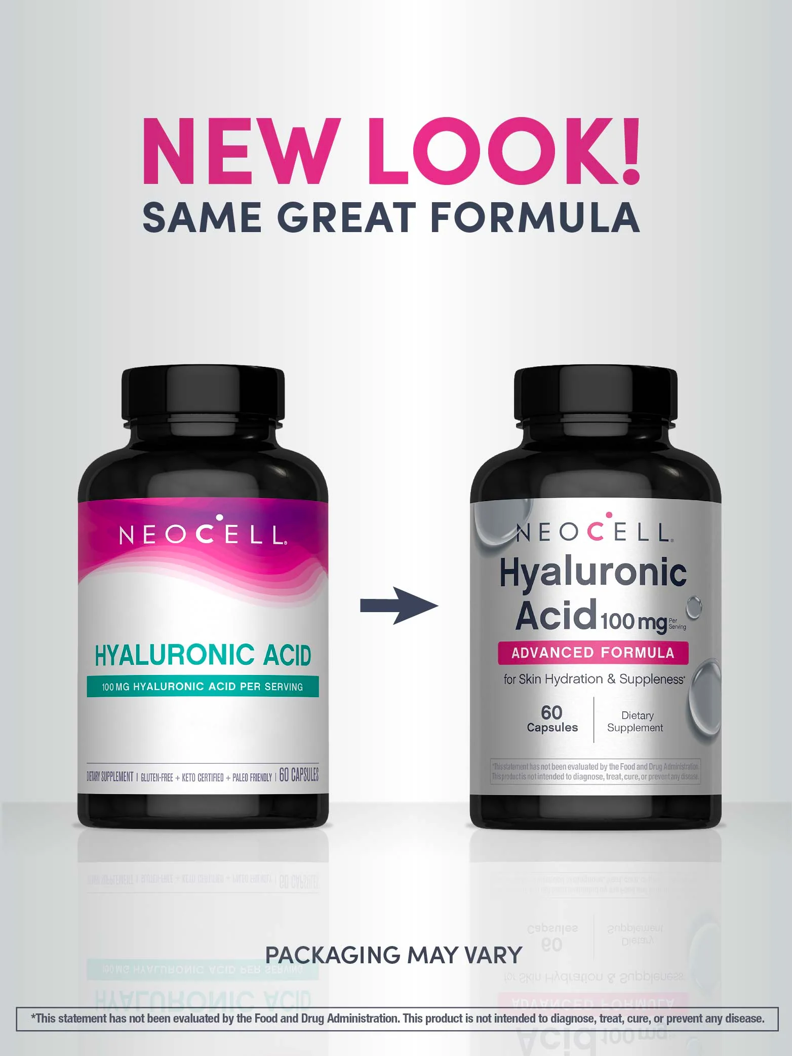 Hyaluronic Acid 100 mg, 60 Vegan Capsules - Image 3