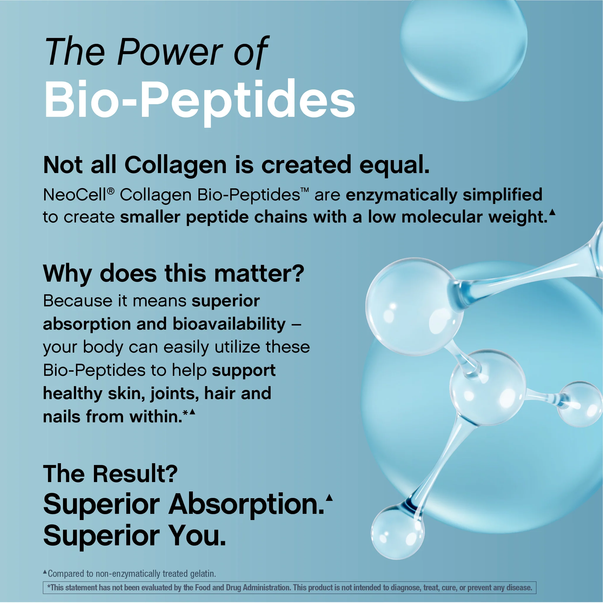 Multi Collagen Bio-Peptides Protein, 6000 mg, 360 Caplets - Image 8