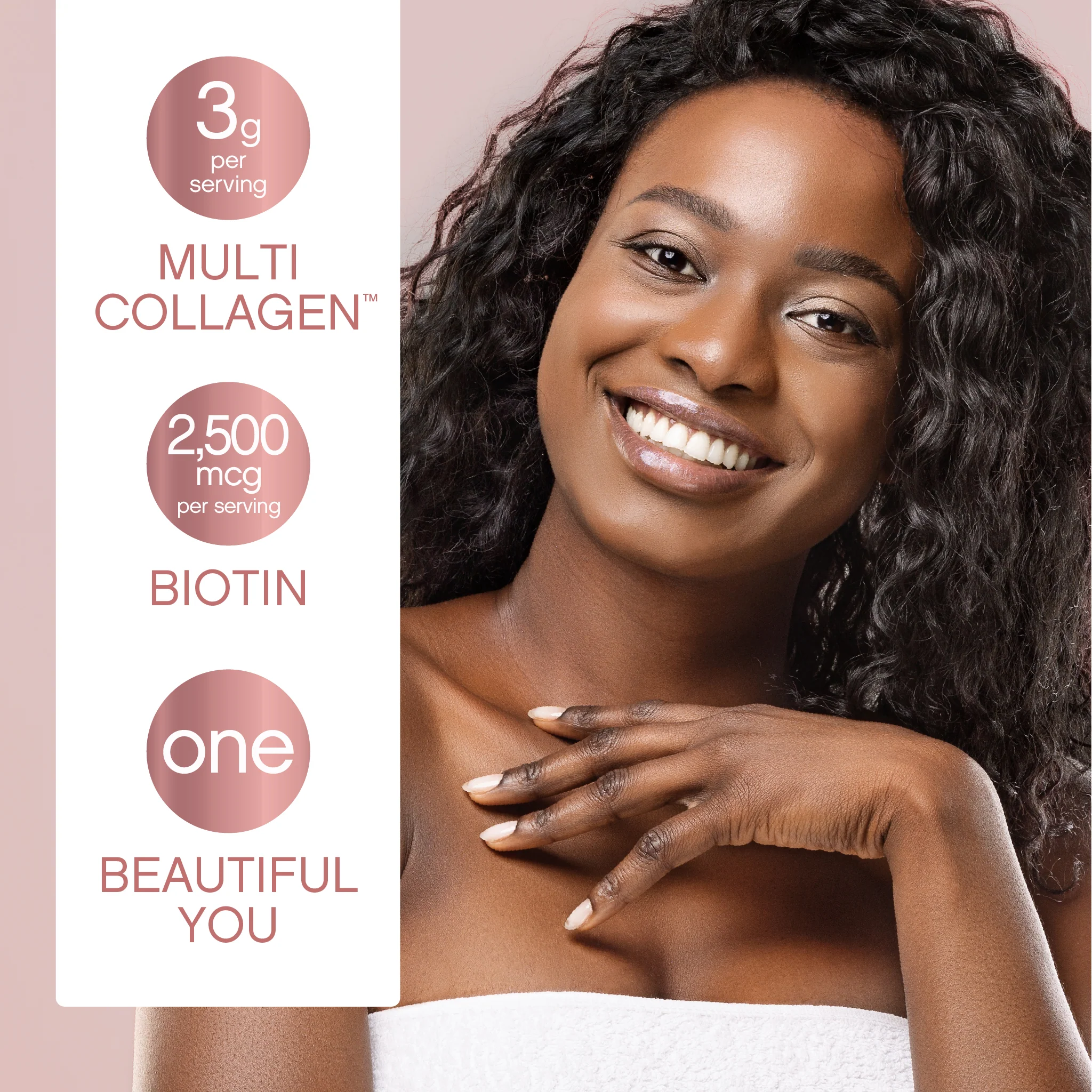 Multi Collagen + Biotin Liquid Advanced Delicious Fruit Punch Flavor, 16 oz Liquid - Image 3