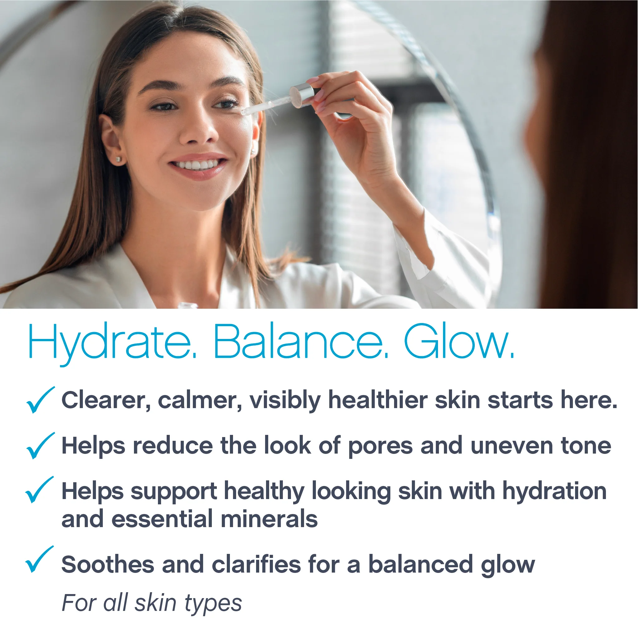 Niacinamide Hyaluronic Acid + Zinc Serum, 2 fl oz (59 mL) Dropper Bottle - Image 3