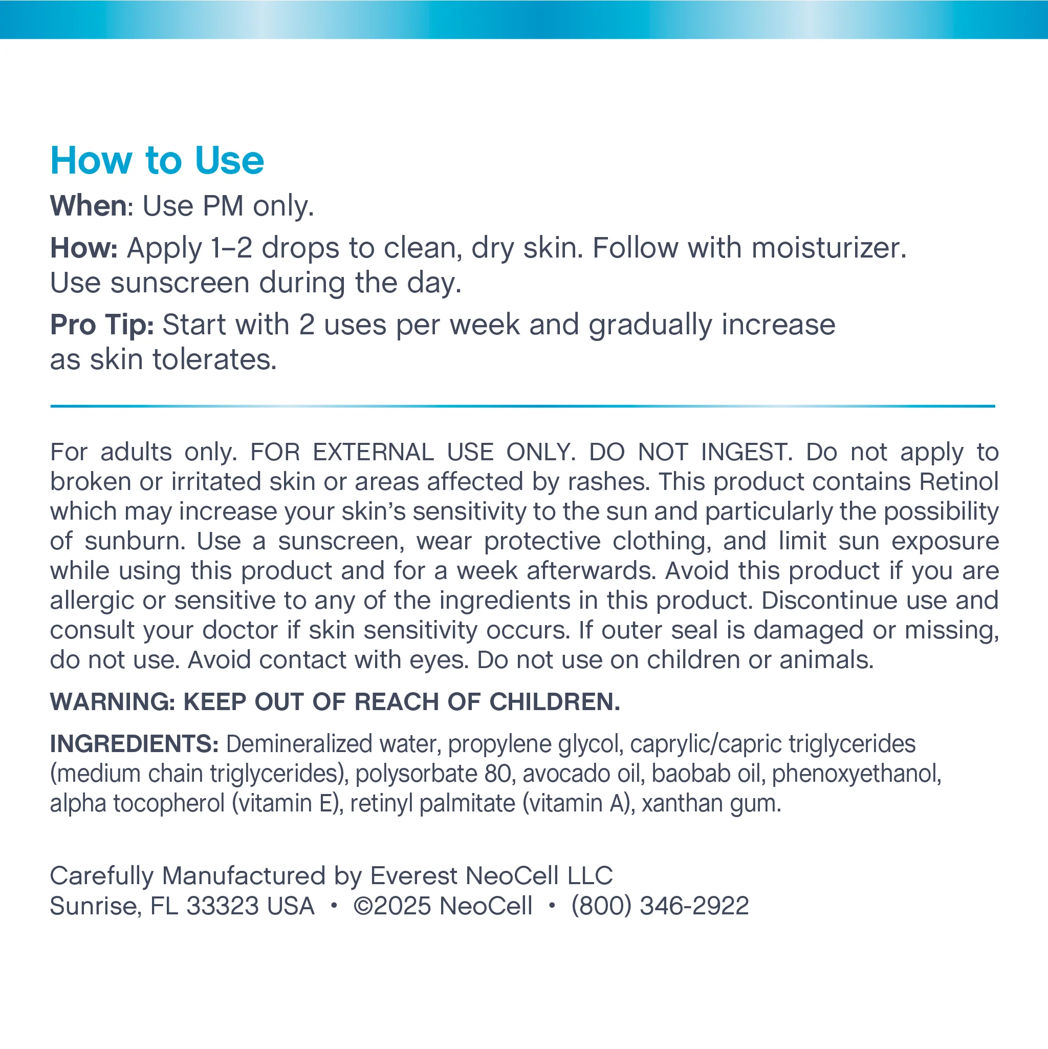 Retinol Serum, 2 fl oz (59 mL) Dropper Bottle - Image 3